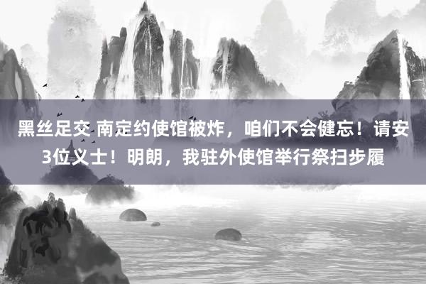 黑丝足交 南定约使馆被炸，咱们不会健忘！请安3位义士！明朗，我驻外使馆举行祭扫步履