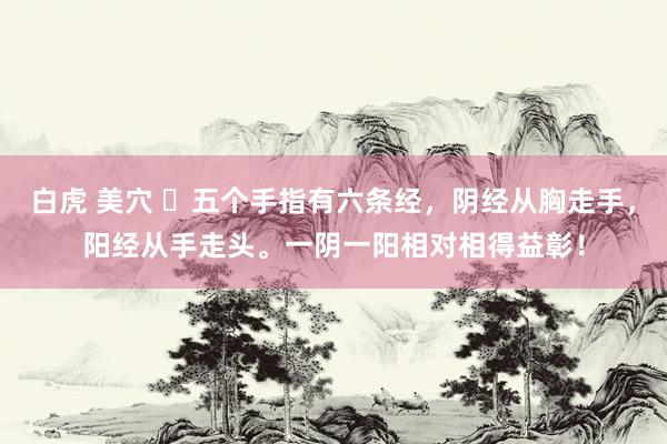 白虎 美穴 ​五个手指有六条经，阴经从胸走手，阳经从手走头。一阴一阳相对相得益彰！