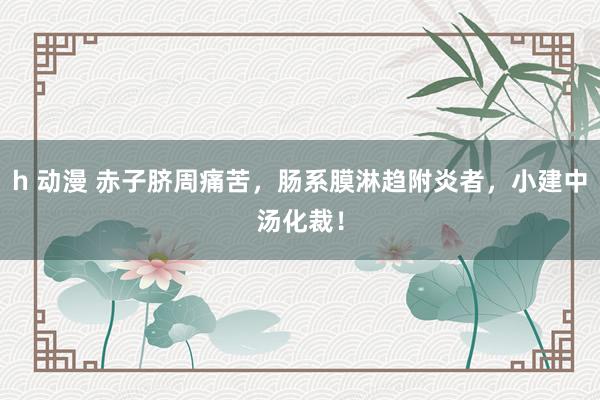 h 动漫 赤子脐周痛苦，肠系膜淋趋附炎者，小建中汤化裁！